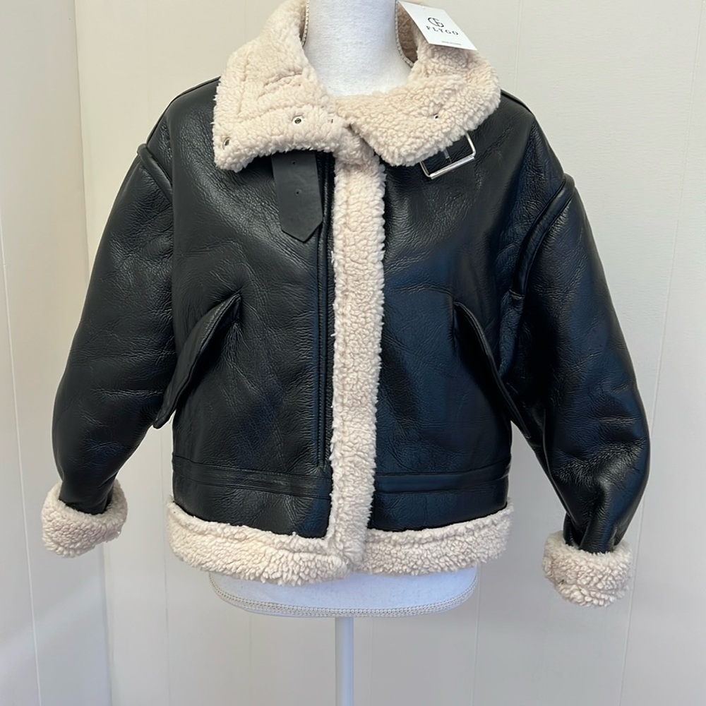FLYGO faux leather jacket. NWT
